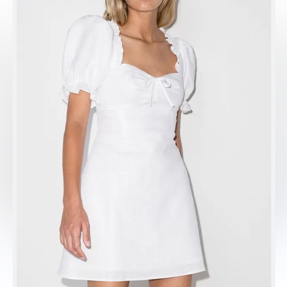 Reformation Easton puff sleeve dress